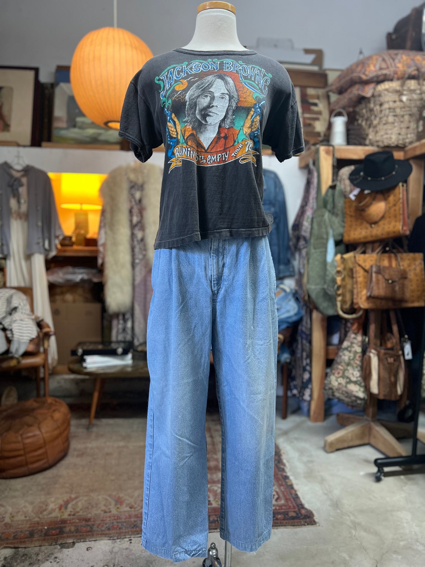 Vintage Denim Pleat Front Dockers 37X26.5