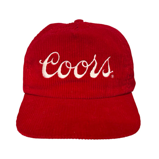 Vintage 80’s Coors Corduroy Adjustable Trucker Hat