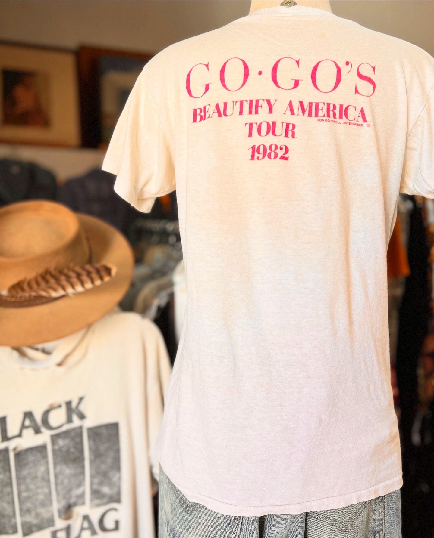 Vintage Original 1982 Go Go’s Single Stitch Beautify America Tour T-Shirt S