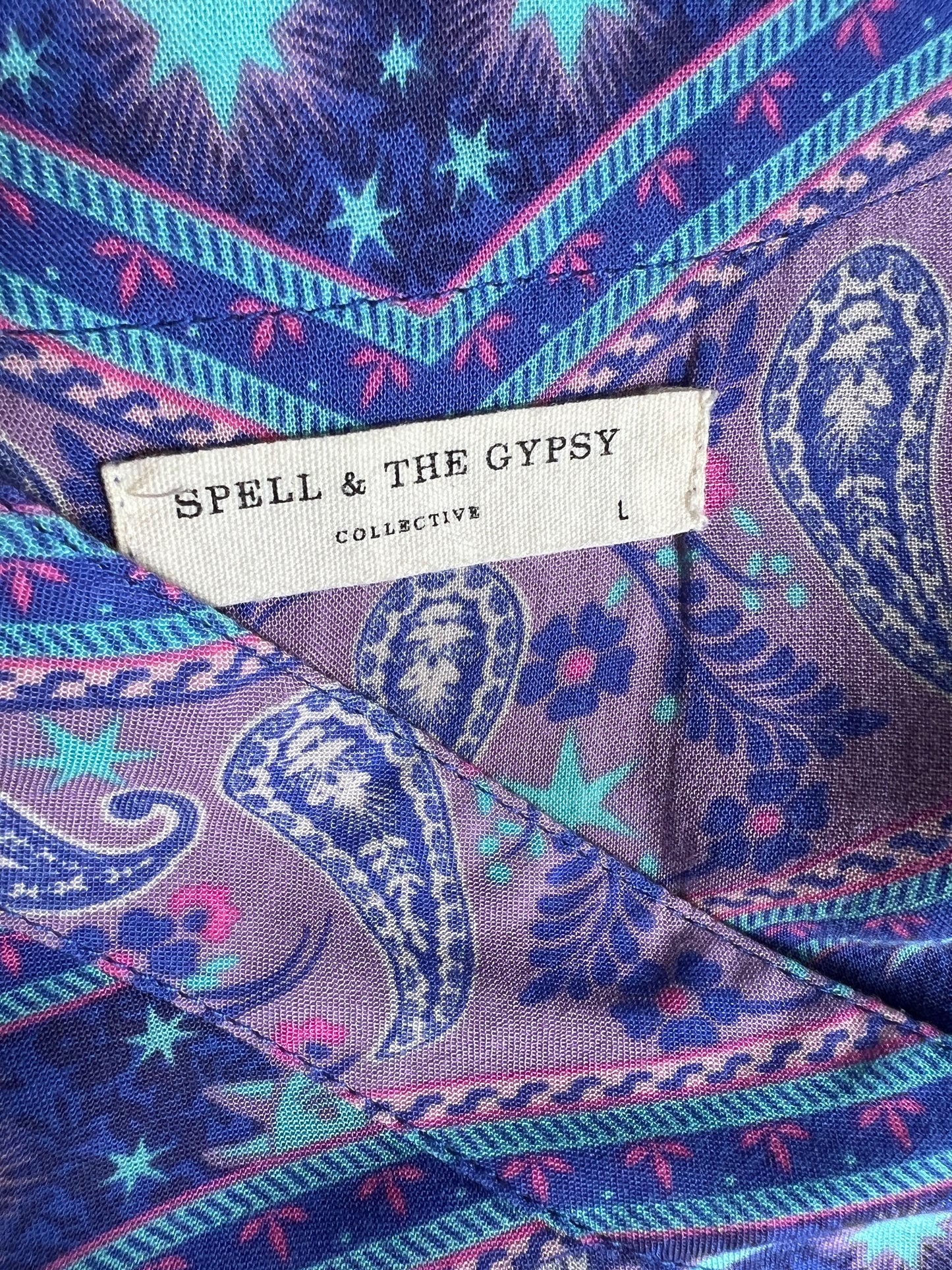 Spell City Lights Gown Indigo L