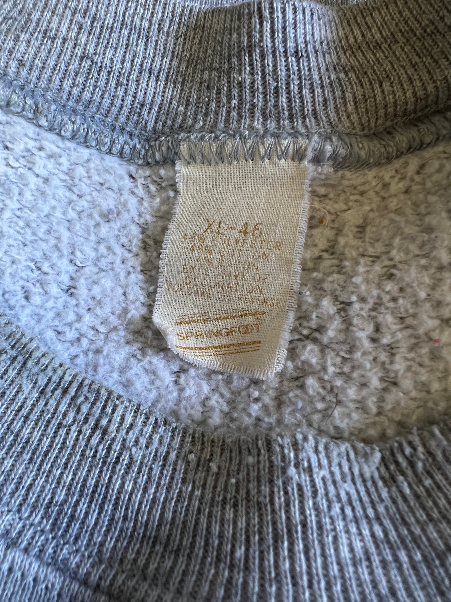 Vintage Rare 1970’s Springfoot Raglan Crewneck Sweatshirt w/ MV Logo XL #19