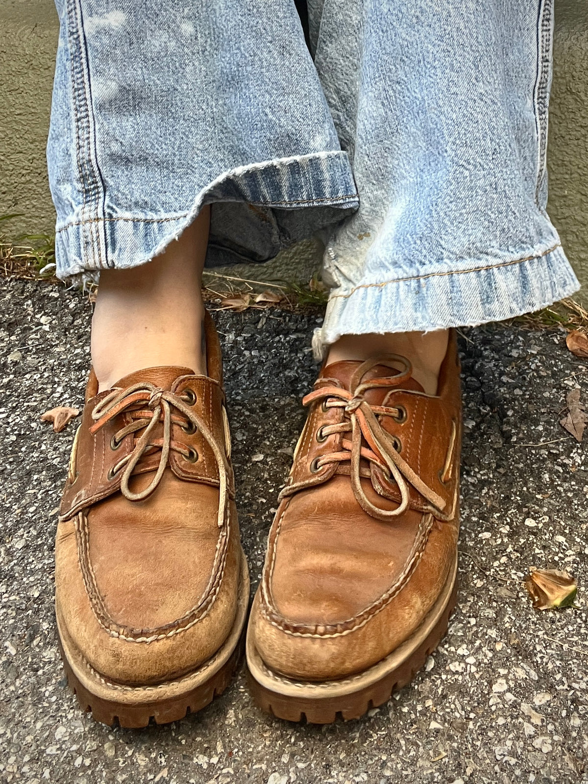 Vintage 1980’s Backroads Lug Sole Moccasin Shoes