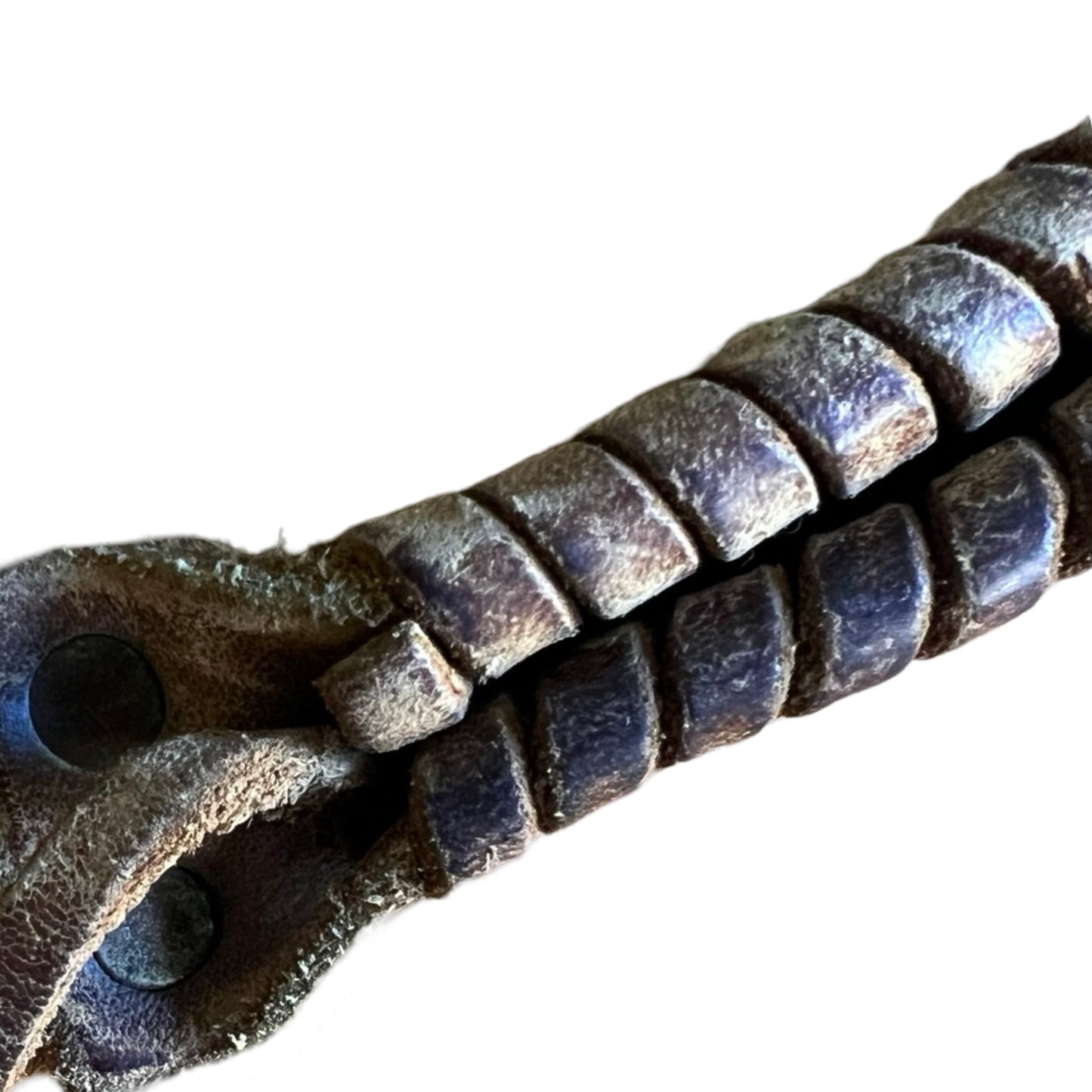 Gorgeous 70’s Vintage Handmade Tooled Leather Messenger Bag Sherpa Lined Removable Strap