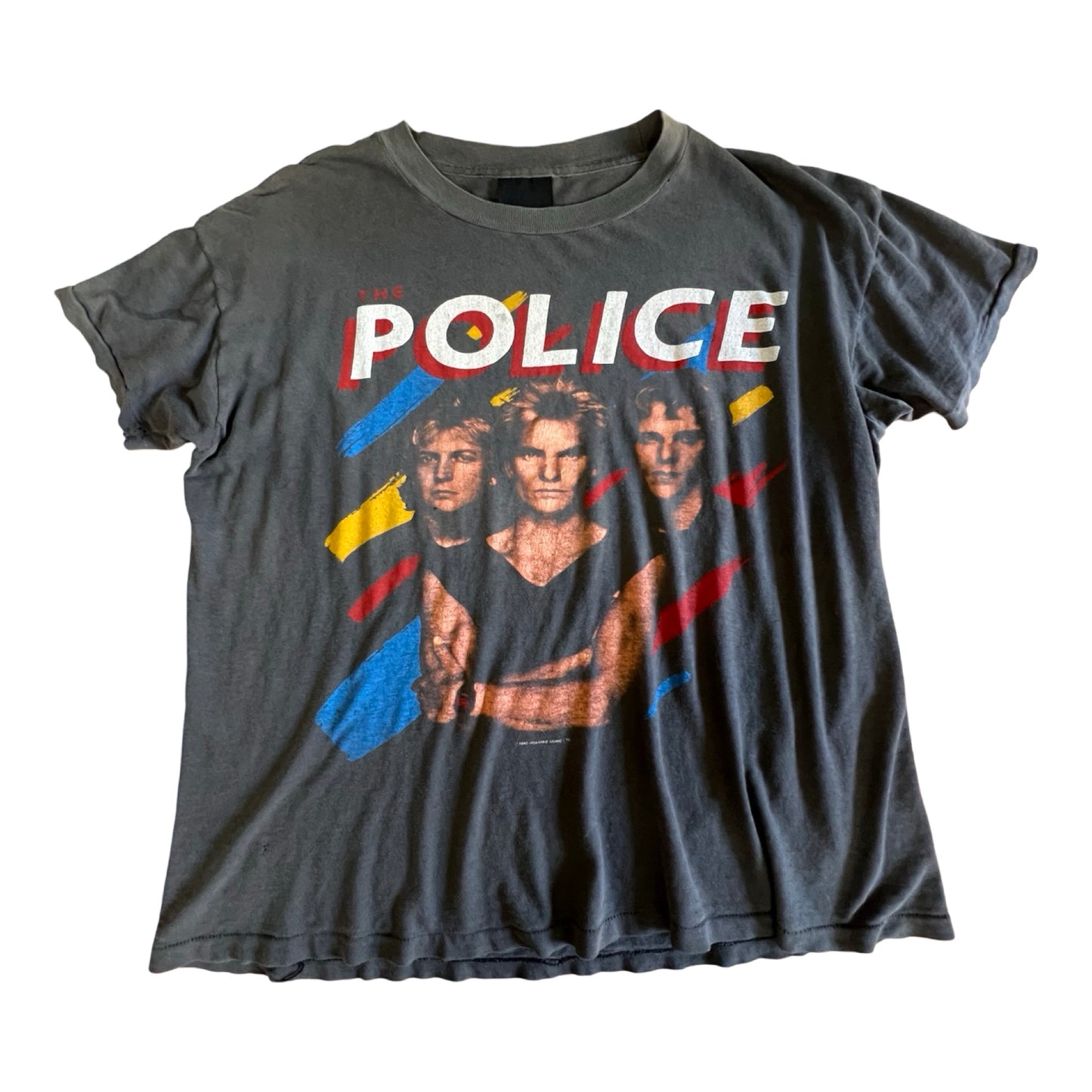 Vintage Original The Police 1983 Synchronicity Tour Rock Tee Worn To Perfection