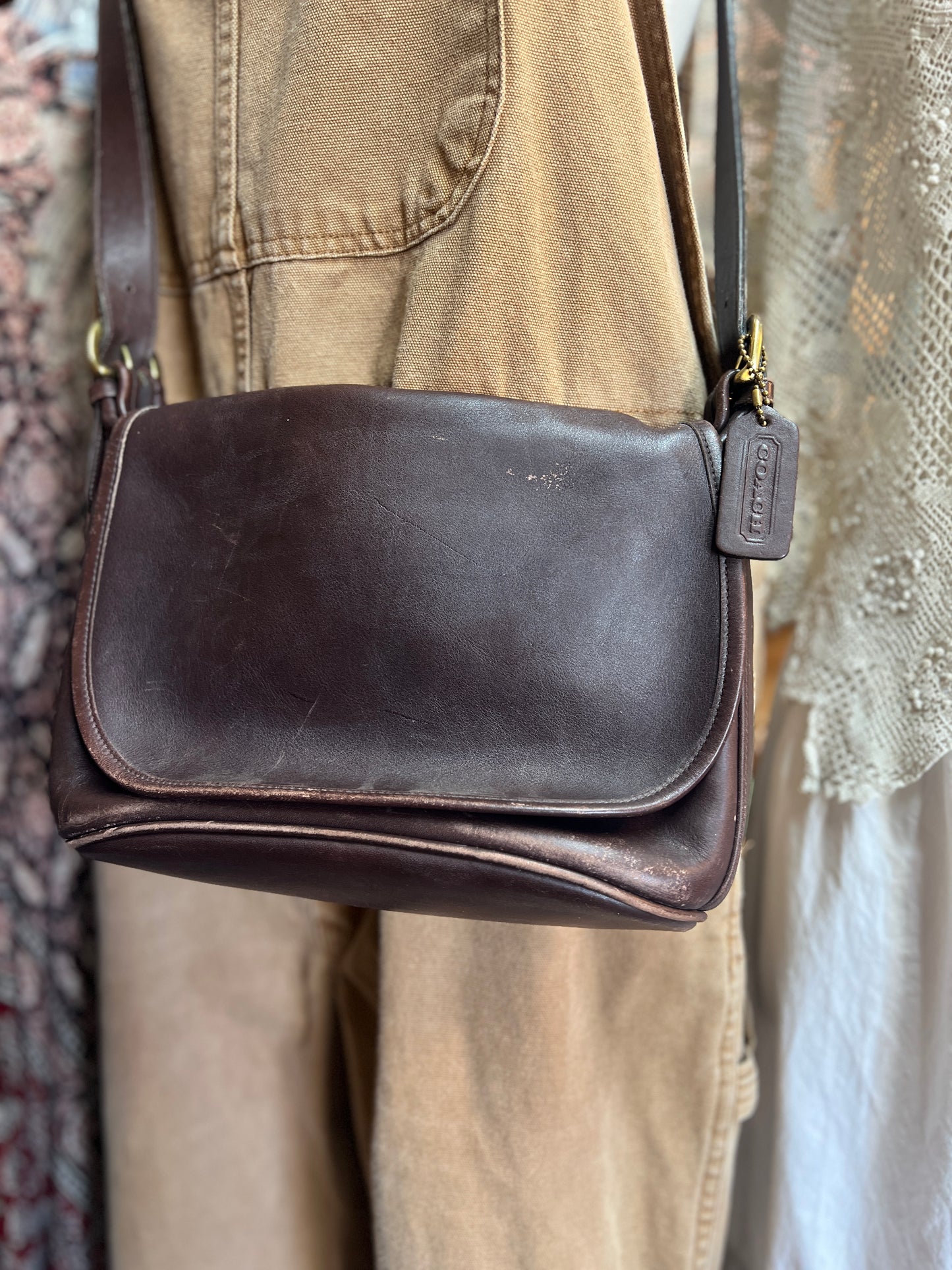 Vintage Butter Soft 1994 Coach Patrica Legacy 9951 Crossbody Bag Beautiful Patina