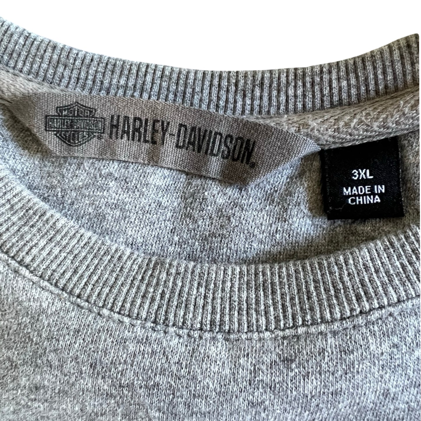 Vintage 90’s Distressed Oversized Harley Davidson Sweatshirt 3XL