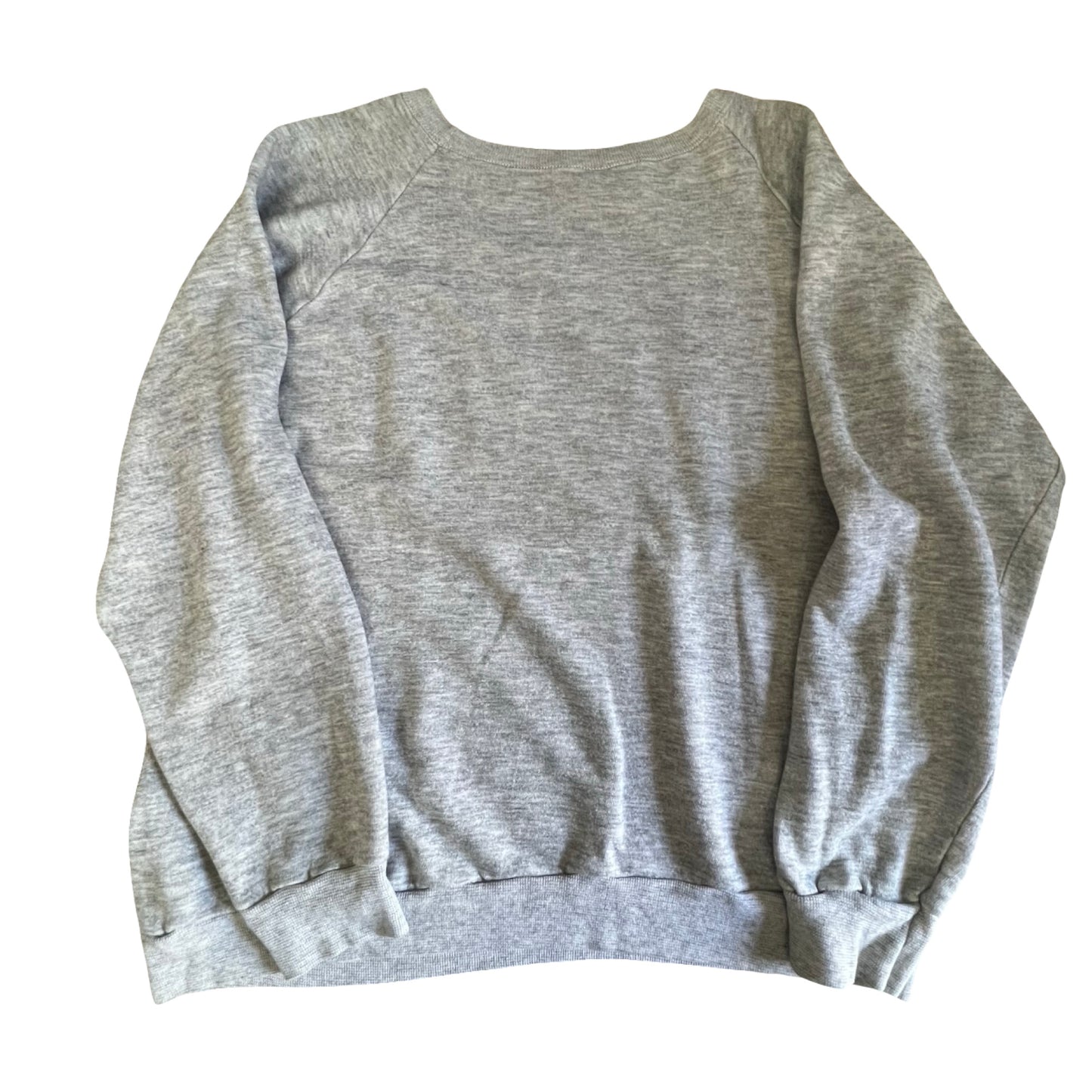 Vintage 80’s Champion Flocked Raglan Sweatshirt Boston University XXL