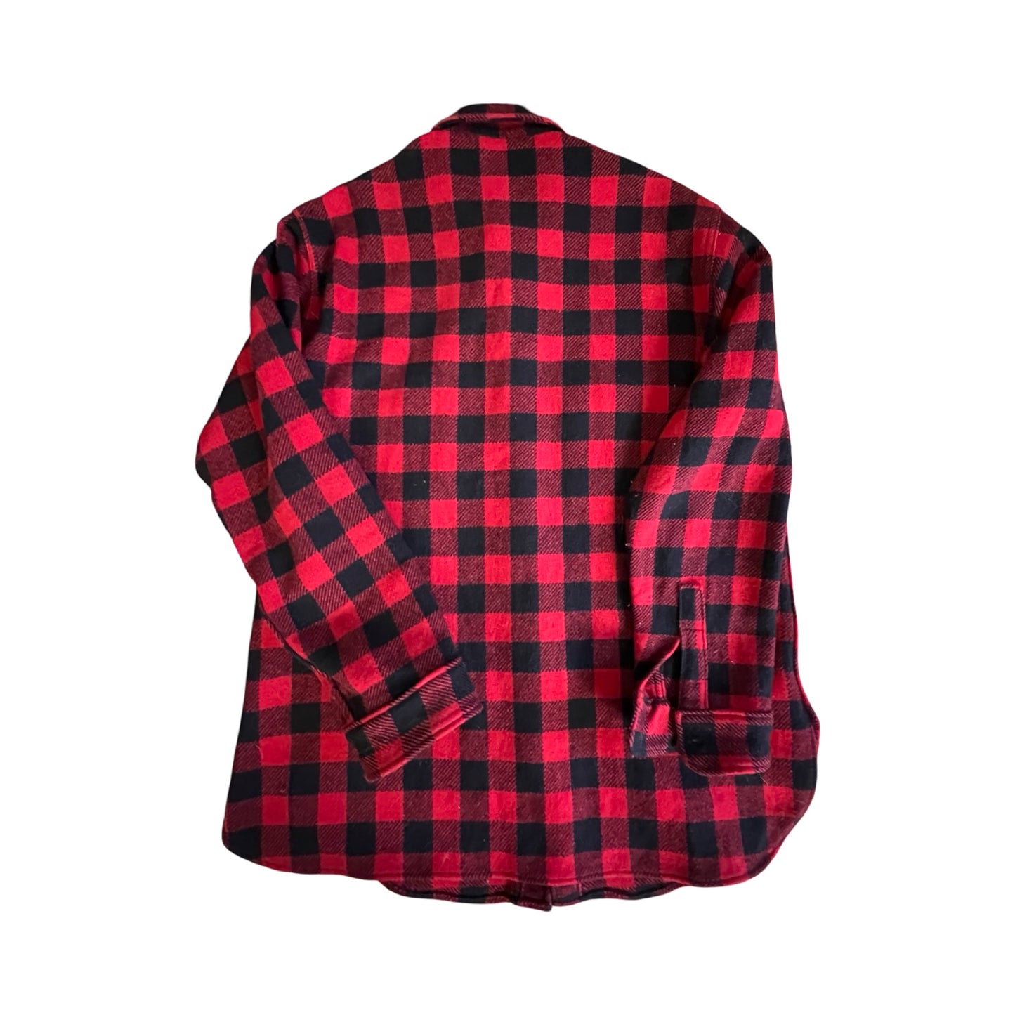Vintage 80’s LL Bean Old Friends Wool Buffalo Plaid Shirt Jacket XL/Tall