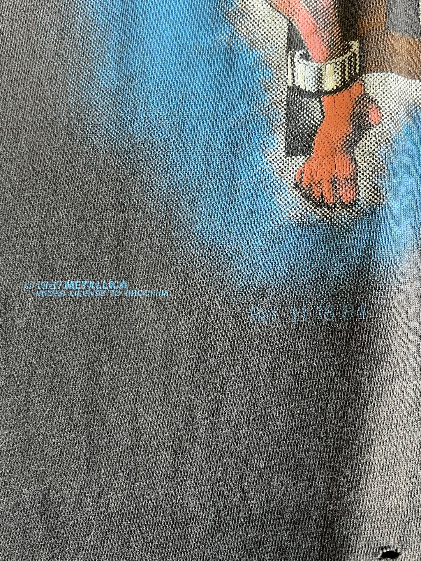Vintage Metallica 1989 Ride The Lightening Tour Cut-Off Rock Tee