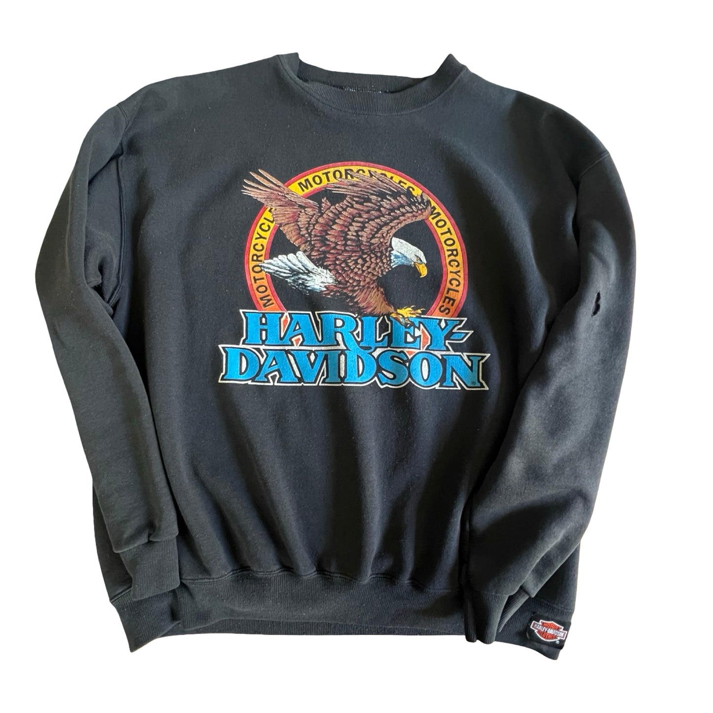 Vintage 1992 Holoubek Harley Chillicothe OH Graphic Sweatshirt XL