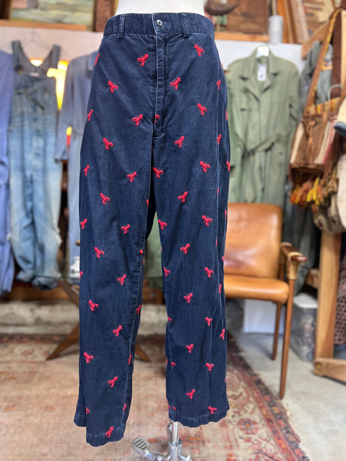 Vintage Polo Ralph Lauren Corduroy Lobster Pants 36