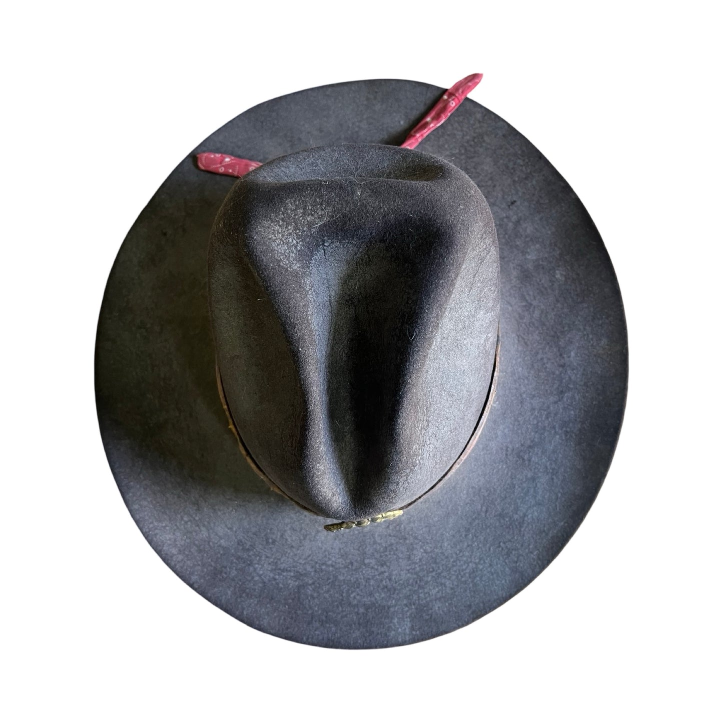 Vintage Bespoke Hat Crescent Moon Leather Band Bandana Trim