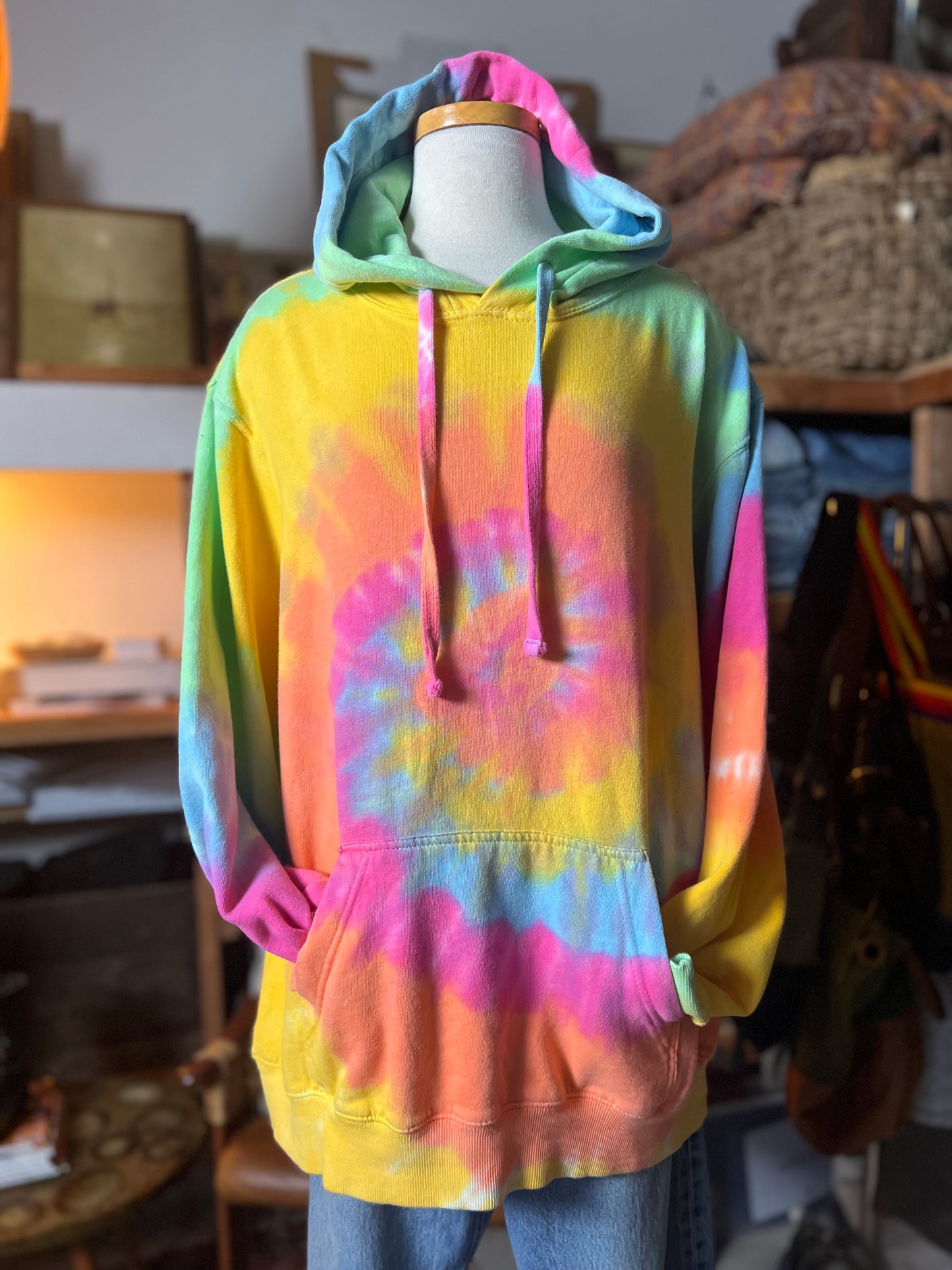 Oversized Tie Dye Hoodie Made In Los Angeles XL
