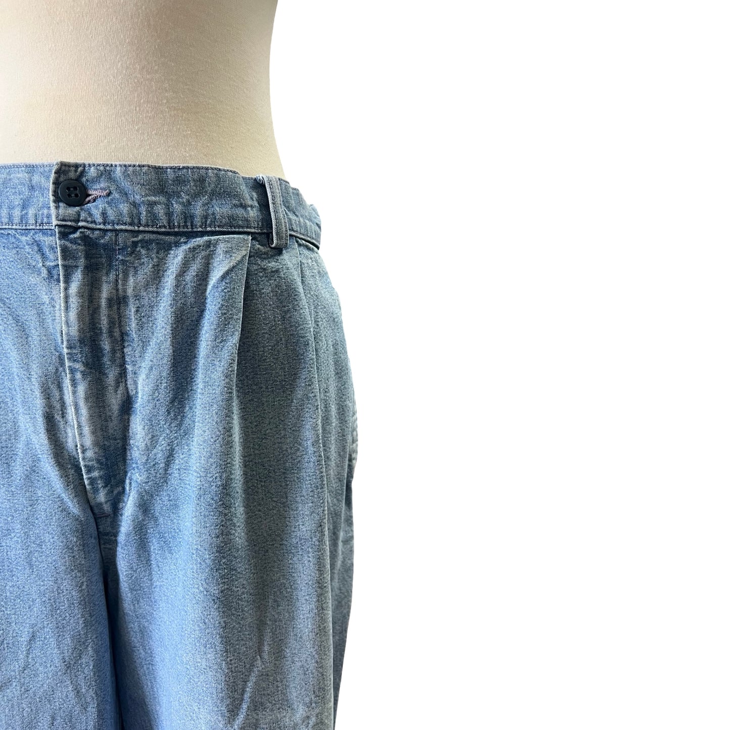 Vintage Denim Pleat Front Dockers 37X26.5