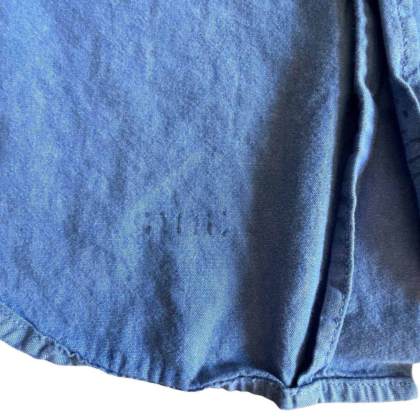 Vintage 70’s/80’s USN Type III Chambray Uniform Shirt Barber L