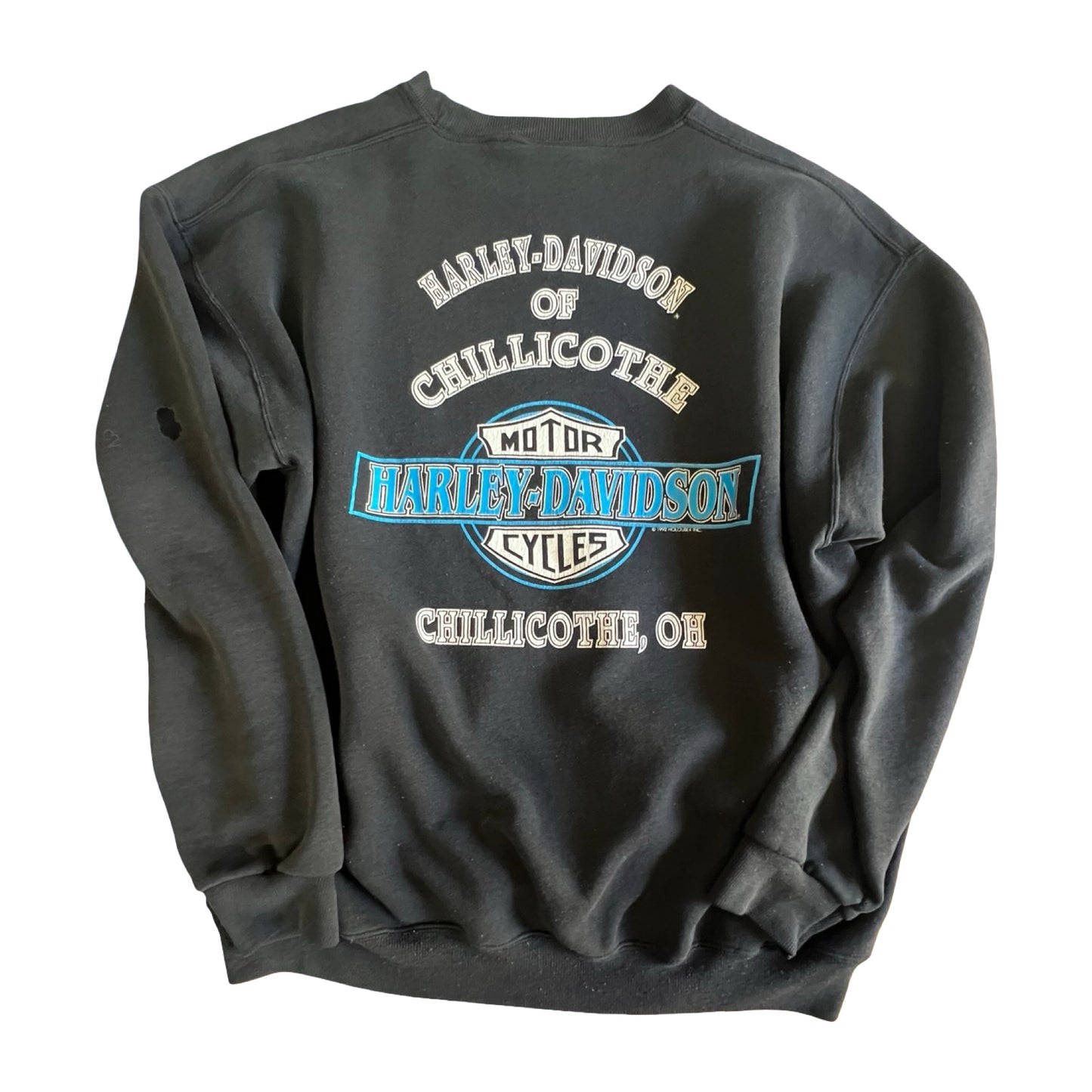 Vintage 1992 Holoubek Harley Chillicothe OH Graphic Sweatshirt XL