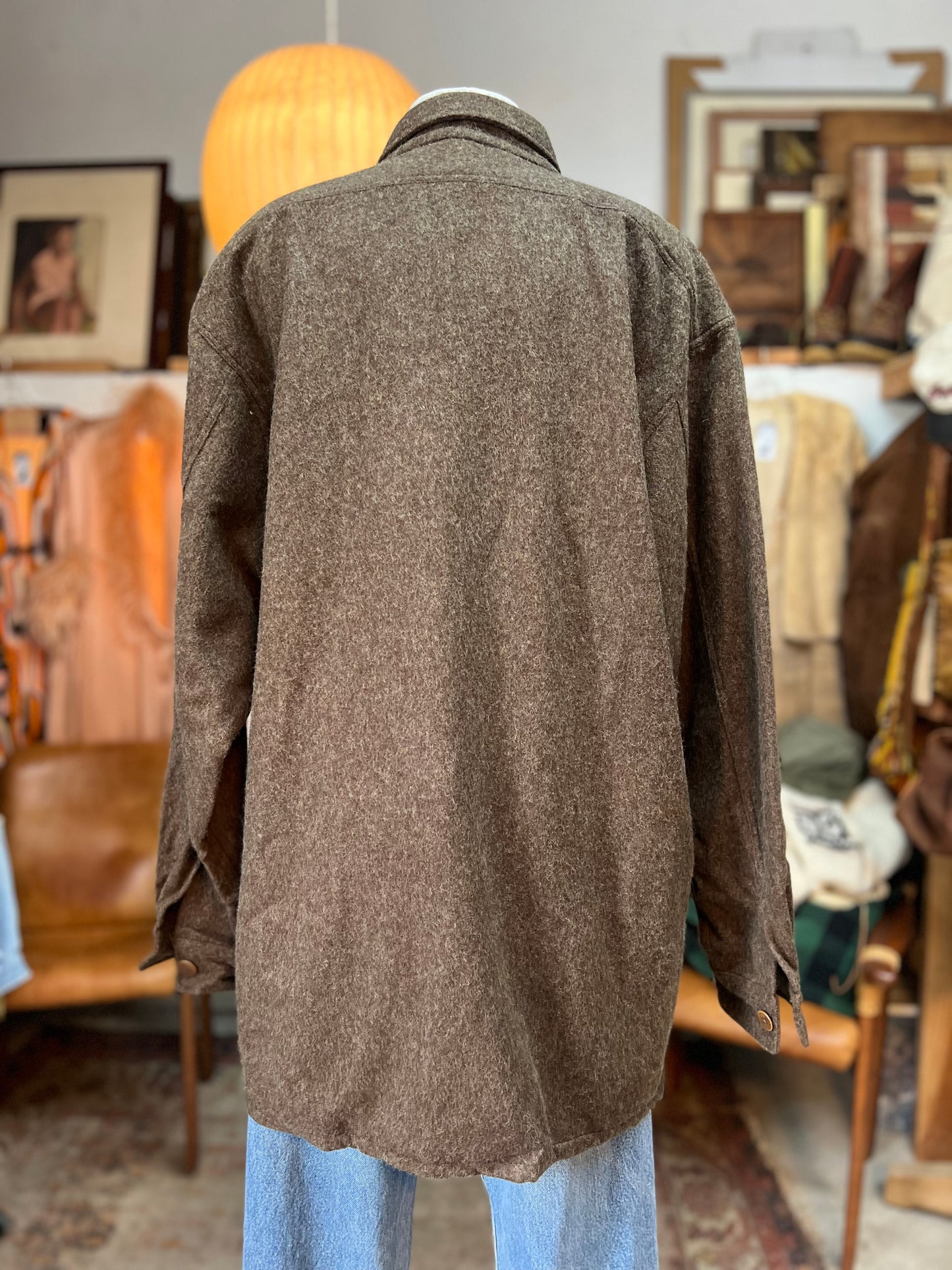 Vintage Ralph Lauren Oversized Wool Overshirt Mens XL