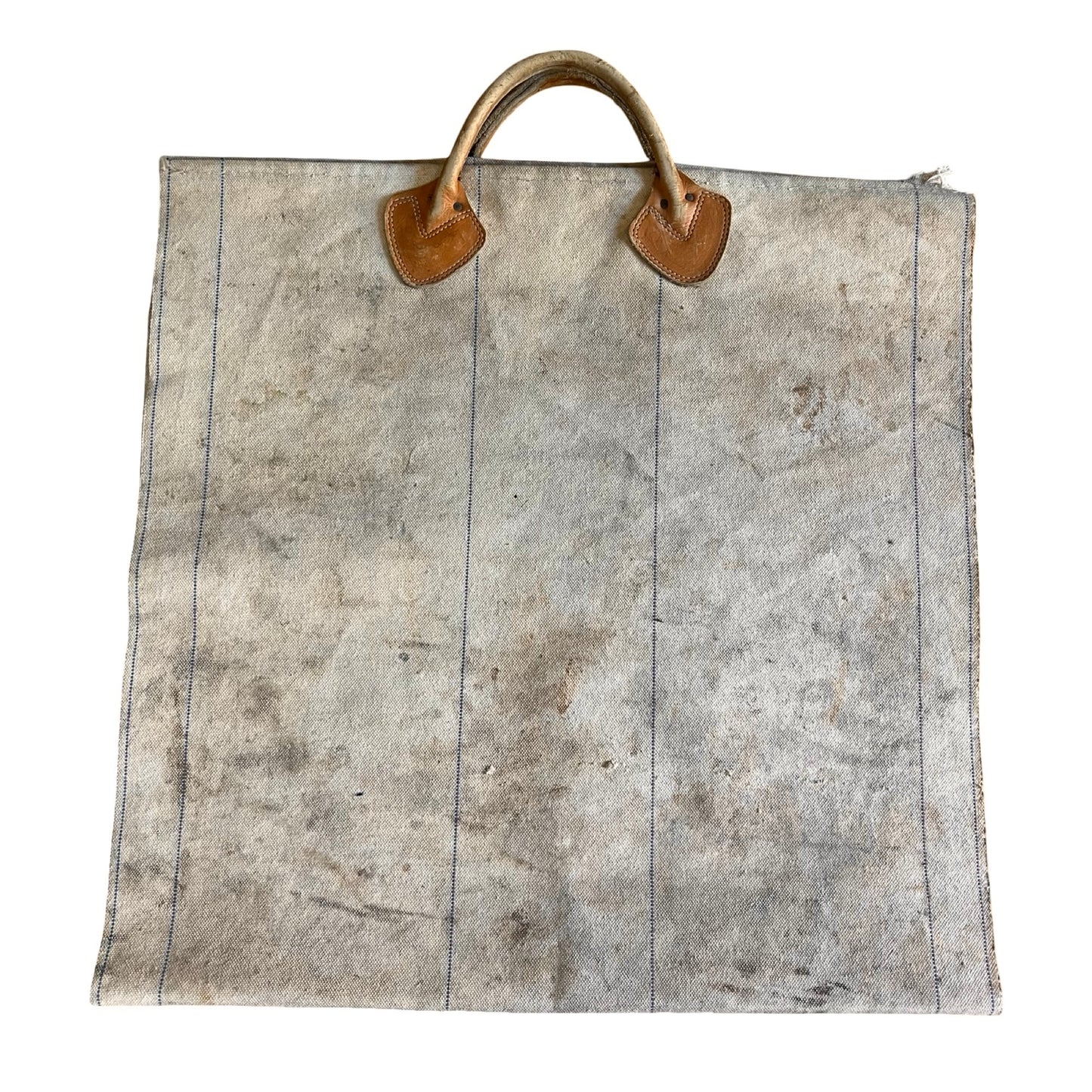 Vintage 1980’s LL Bean Firewood Carrier Tote Leather Handles