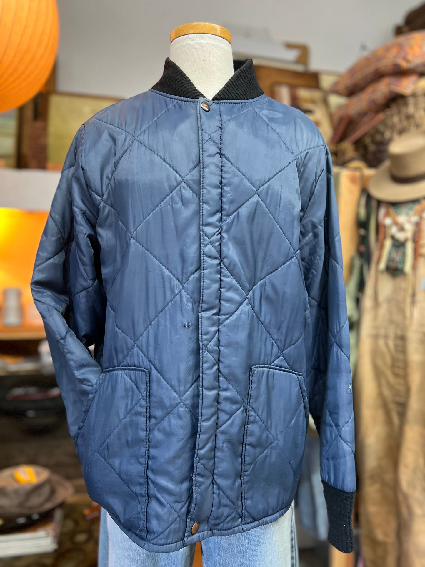 Vintage 70’s Walls Quilted Zip Front Work Wear Jacket