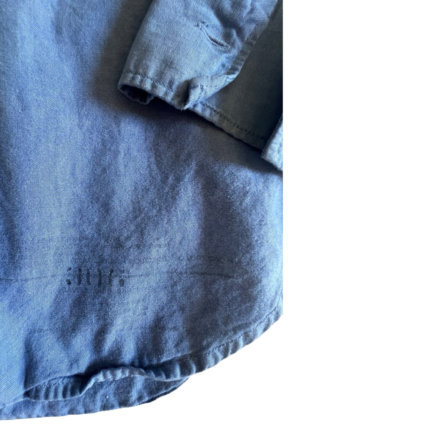 Vintage 70’s/80’s USN Type III Chambray Uniform Shirt Barber L