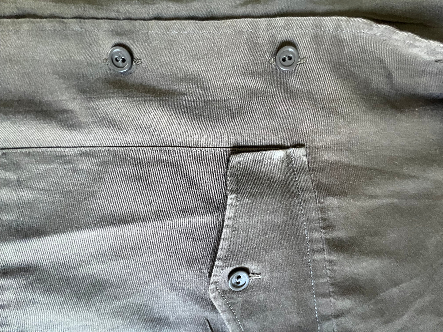 Vintage Army Shirt Jacket Military Uniform L