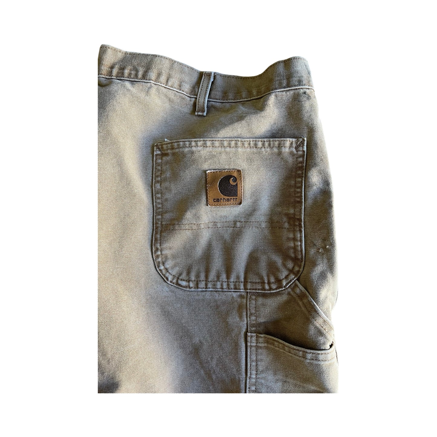 Vintage Worn & Faded Carhartt Heavy Canvas Carpenter Work Pants