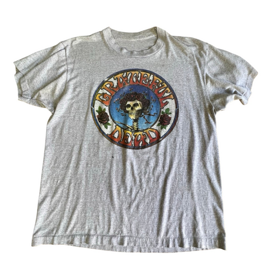Vintage 80’s Grateful Dead Skull & Roses Single Stitch Kelly Mouse Tee