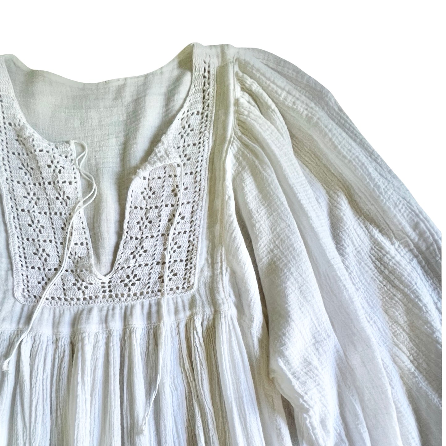 Rare Vintage 70’s Sheer Goddess Gauze Blouse L
