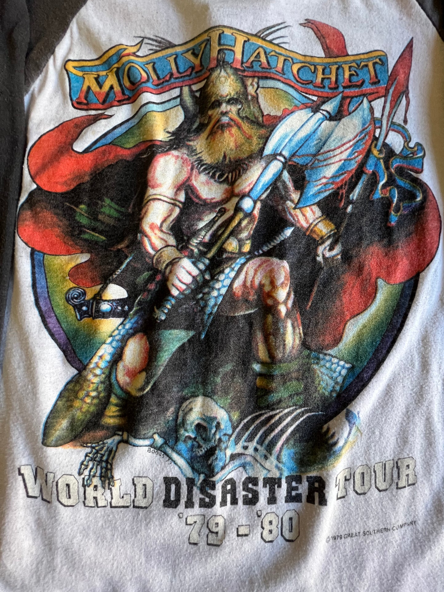 Rare Vintage Molly Hatchet World Disaster Tour ‘79/‘80 Single Stitch T-Shirt Southern Rock