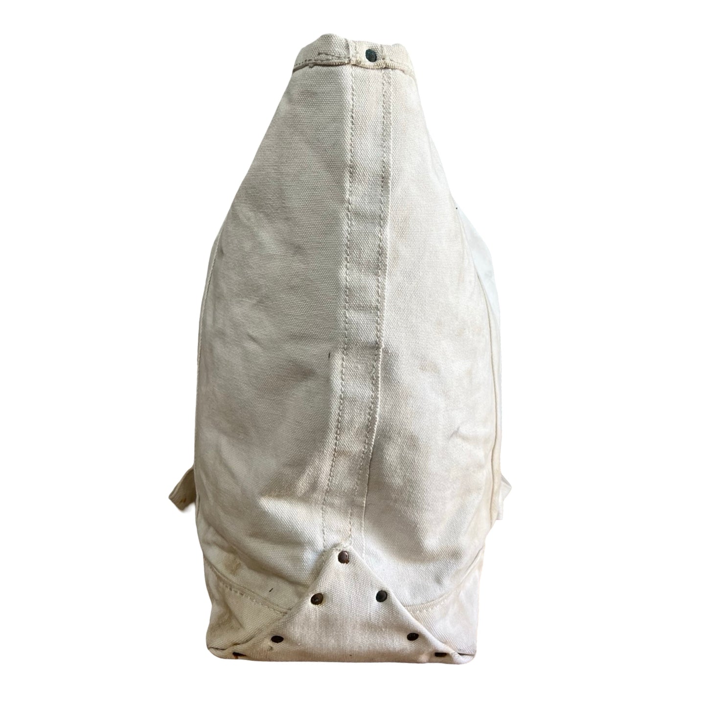 Huge Vintage 1940’s Distressed Heavy Canvas Lineman Tote XL