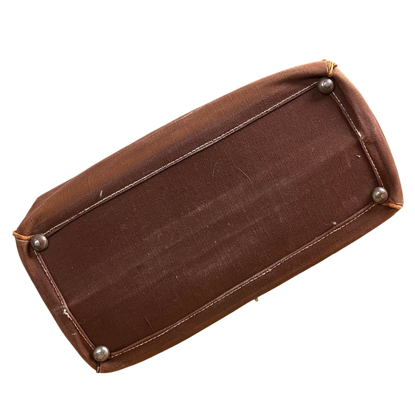 Vintage 1950’s Canvas & Leather Weekender Satchel