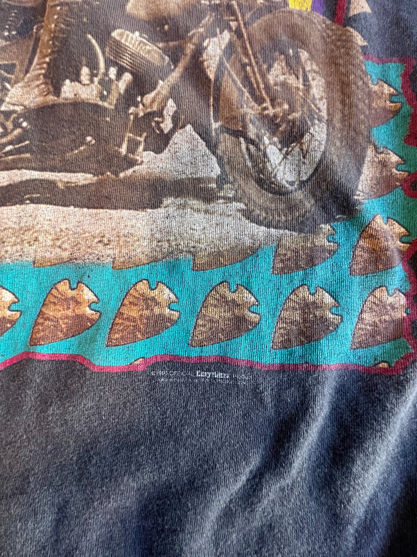 Vintage 1993 Single Stitch Oversized Indian Motocycle Tee XXXL