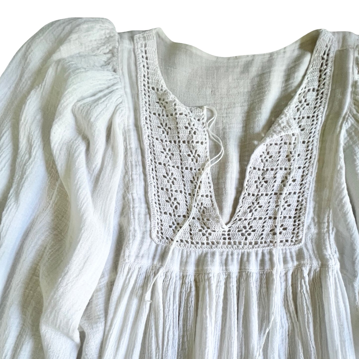 Rare Vintage 70’s Sheer Goddess Gauze Blouse L