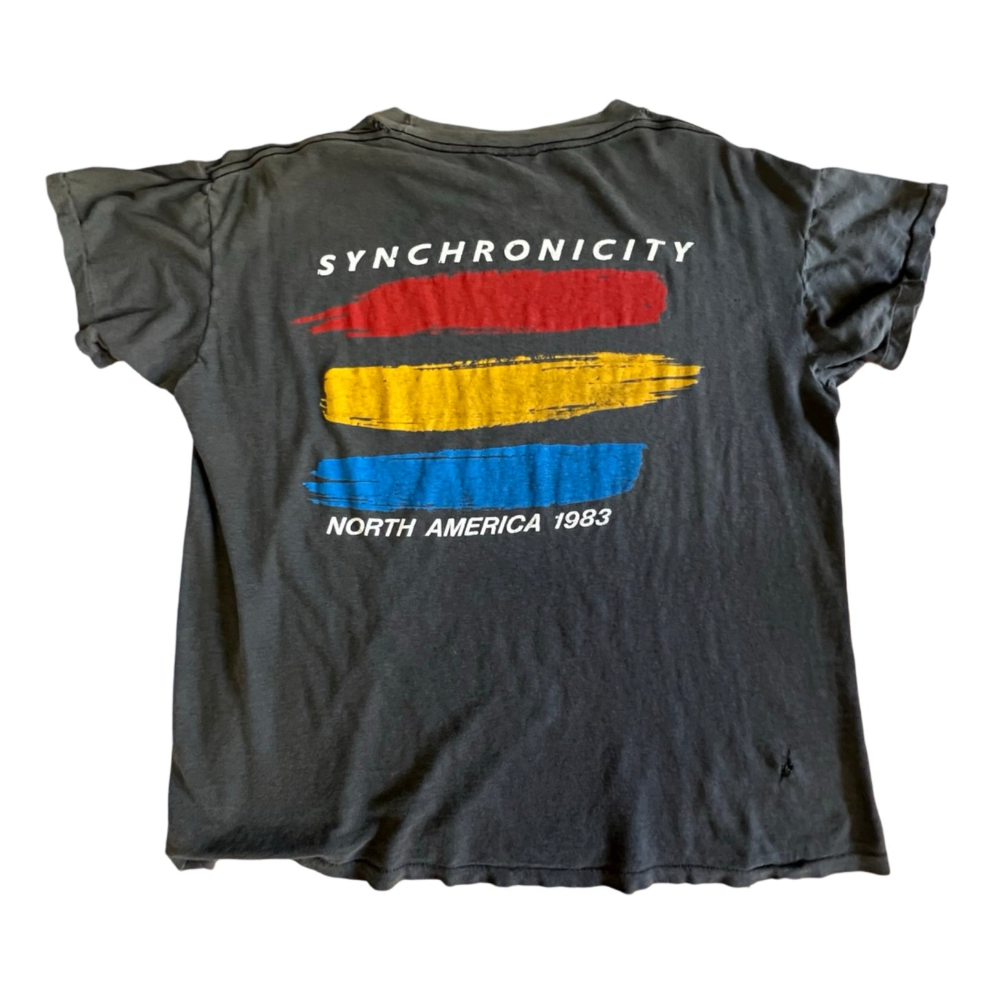 Vintage Original The Police 1983 Synchronicity Tour Rock Tee Worn To Perfection