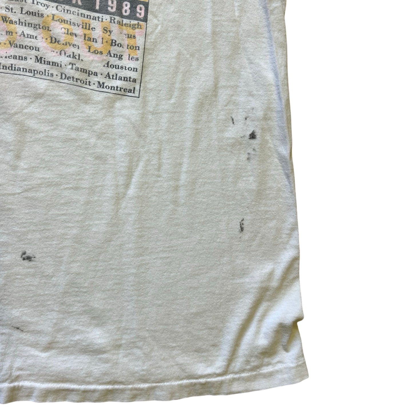 Vintage Rolling Stones 1989 Steel Wheels North American Tour Single Stitch T-Shirt XL/XXL