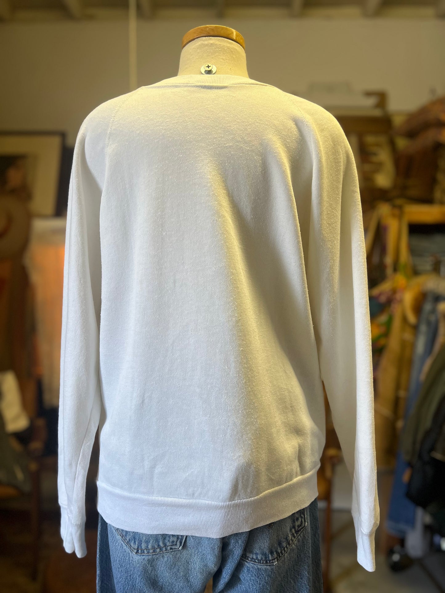 Vintage 80’s University Of Hawaii Raglan Sweatshirt Soft Thin Worn To Perfection L