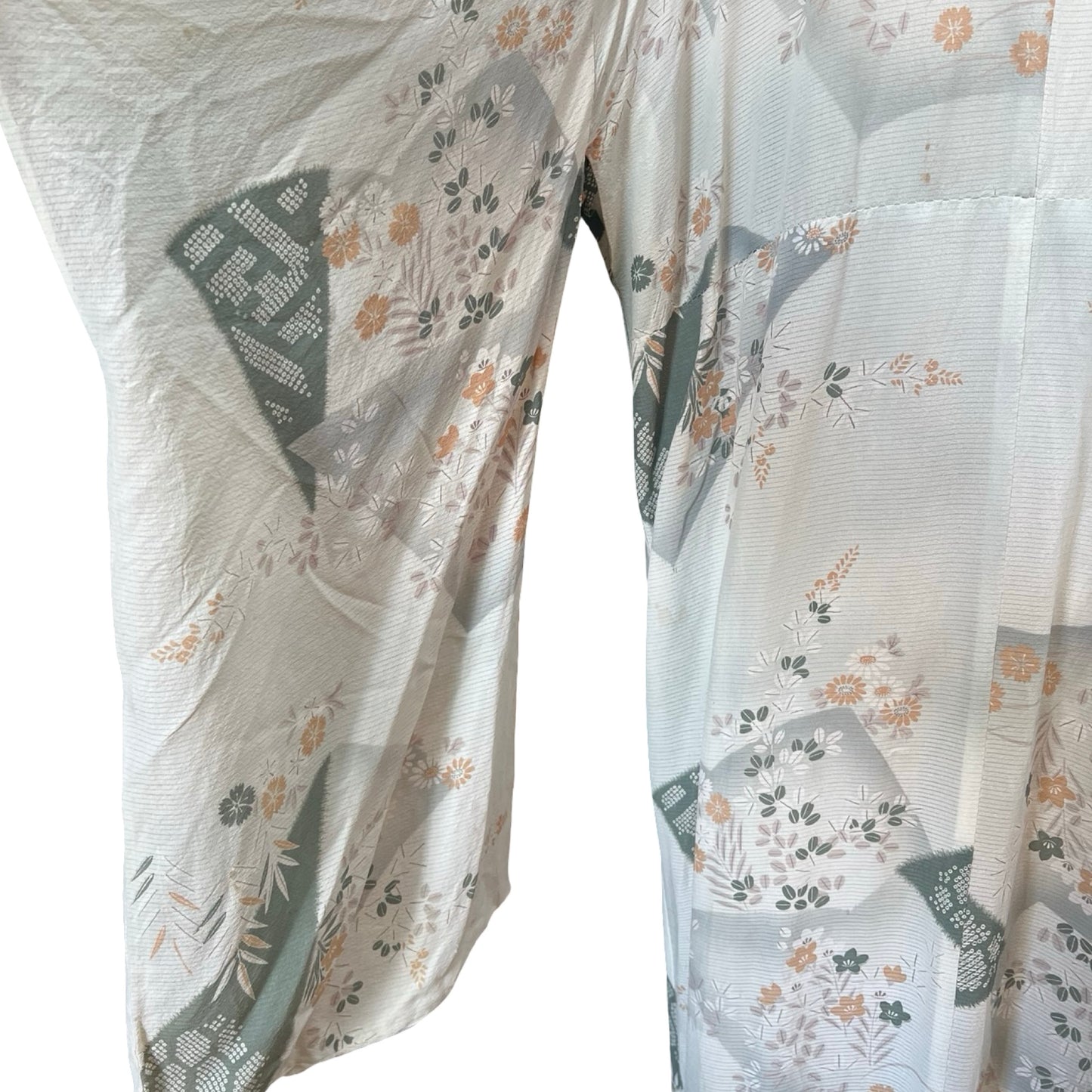 Vintage 1960’s Handmade Abstract Floral Kimono O/S