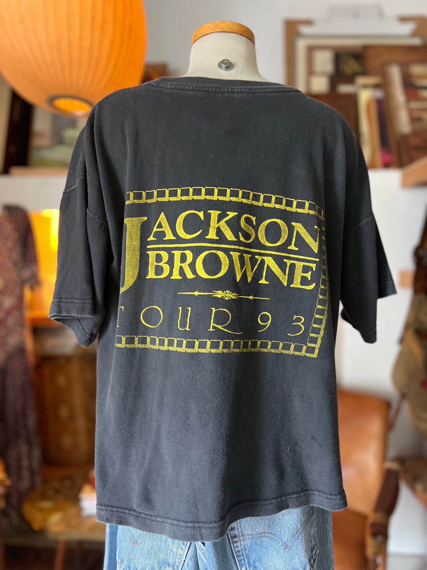 Vintage Rare 1993 Jackson Browne Tour Shirt Boxy Fit