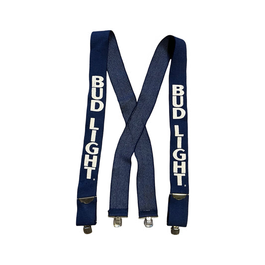 Vintage 80’s Budweiser Bud Light Adjustable Suspenders