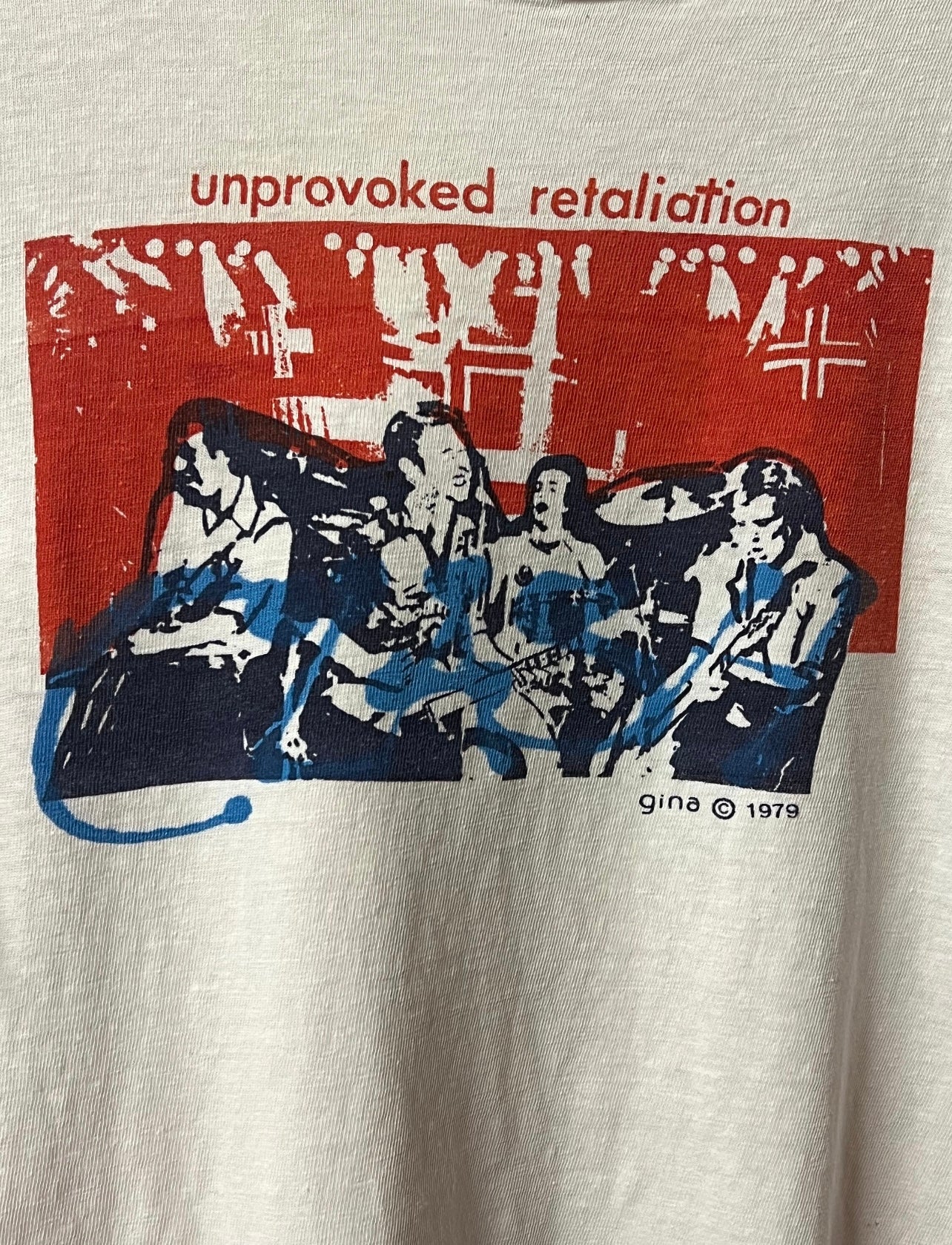 Extremely RARE 1979 The Clash Unprovoked Retaliation Single Stitch T-Shirt M