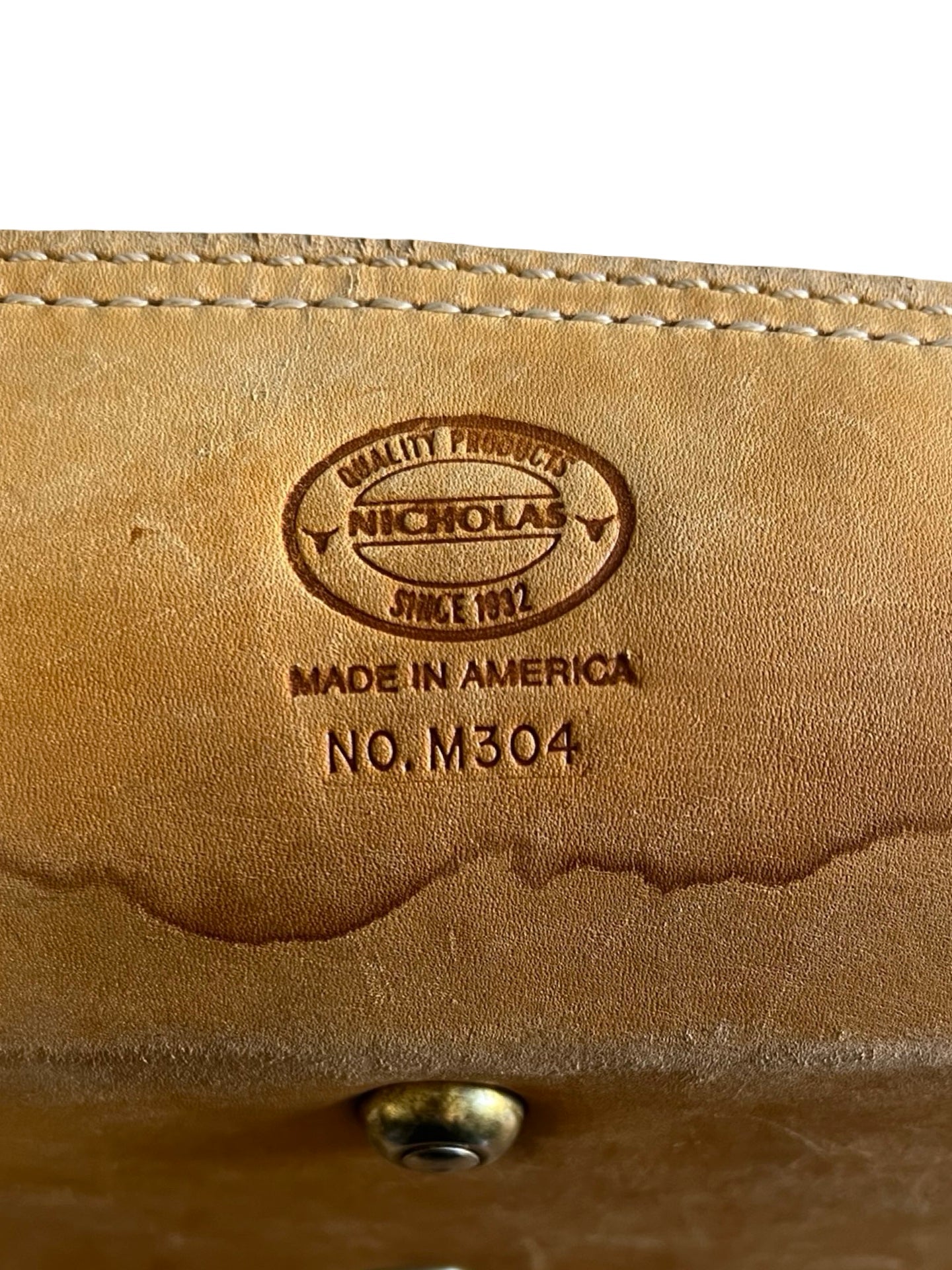 Vintage 1980’s Distressed Nicholas Canvas & Leather Tool Tote