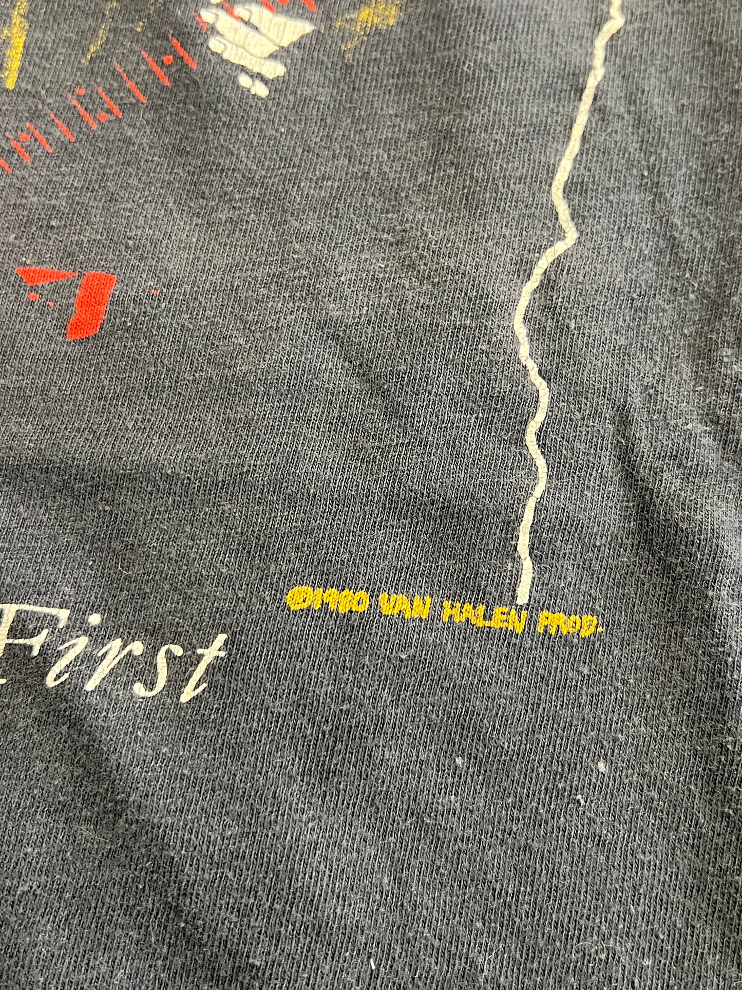 Rare Vintage Van Halen 1980 Women And Children First Single Stitch T-Shirt
