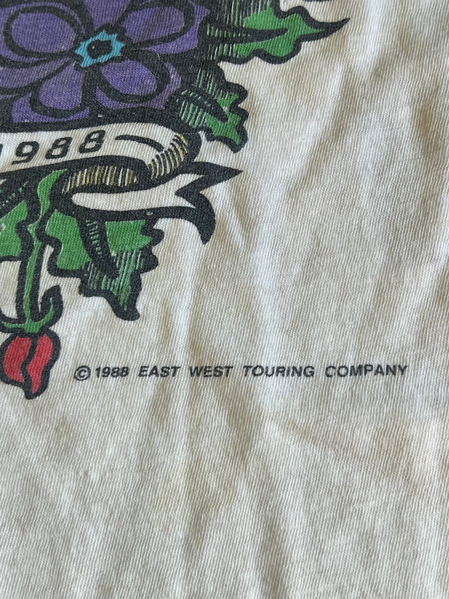 Vintage Bob Dylan 1988 American Tour T-Shirt Single Stitch