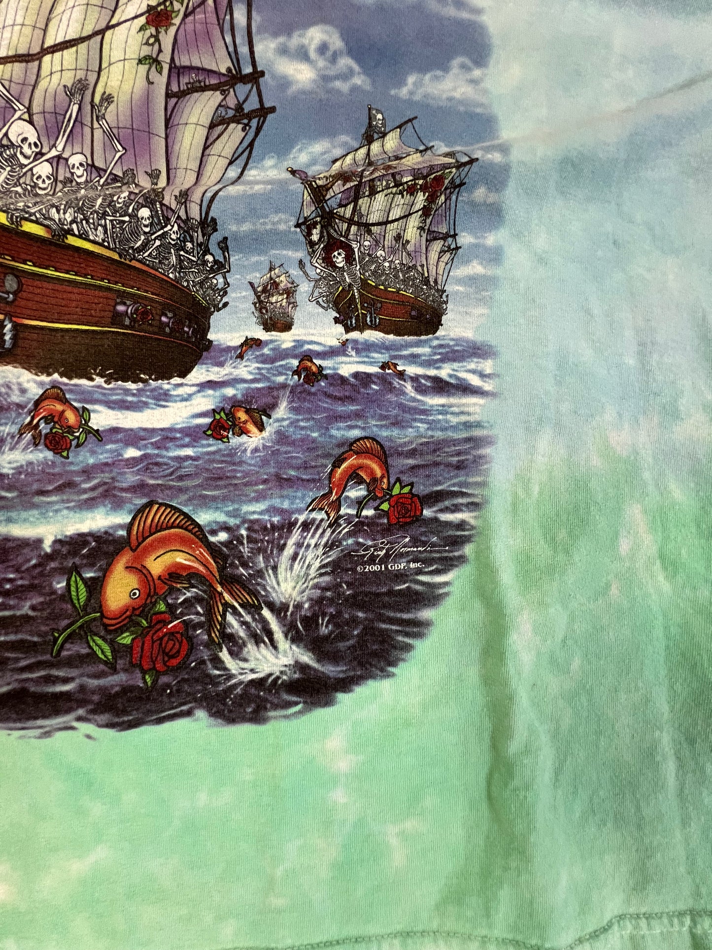 Vintage Grateful Dead Ship Of Fools 2001 T-Shirt XXL