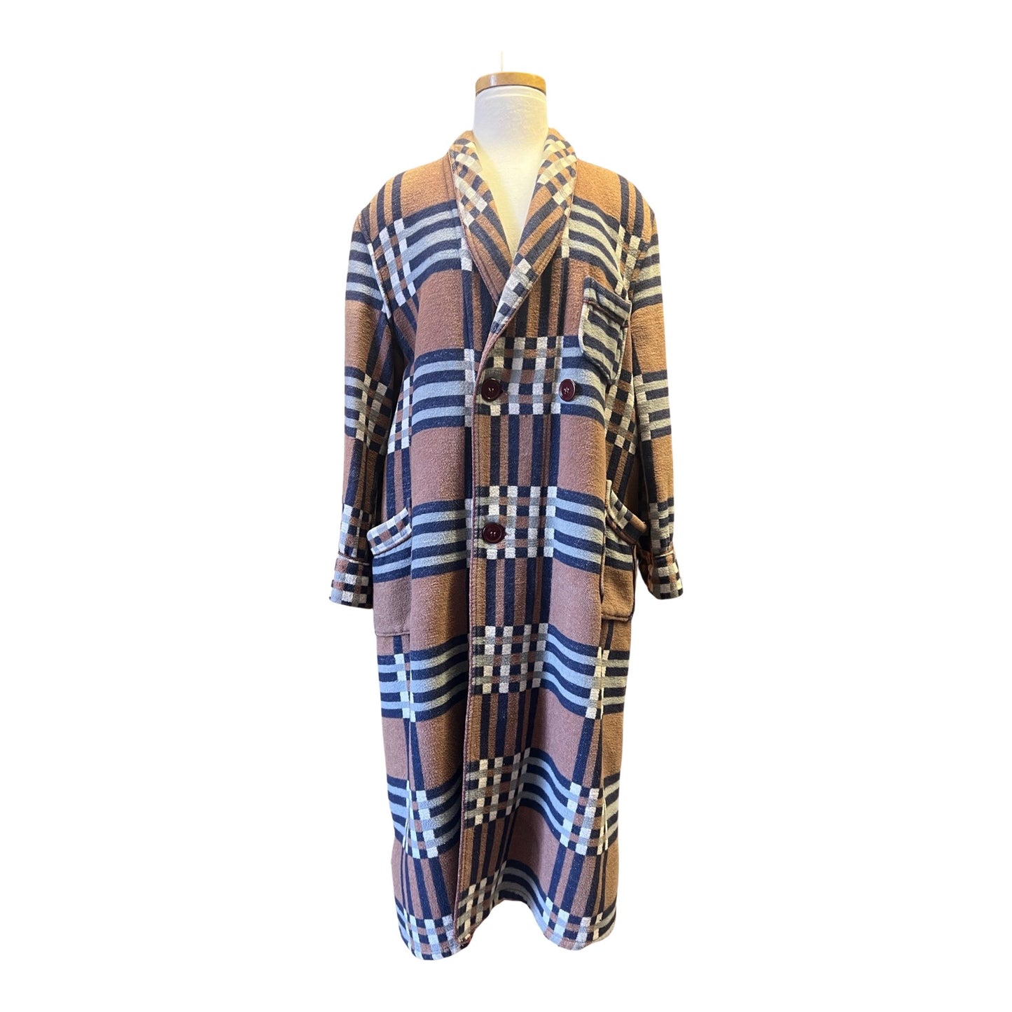 Vintage 60’s/70’s Beacon Men’s Plaid Robe House Coat