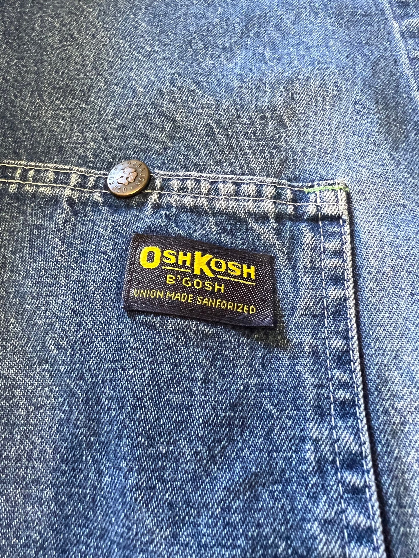 Vintage 70’s OshKosh Denim Chore Coat Barn Jacket 42R