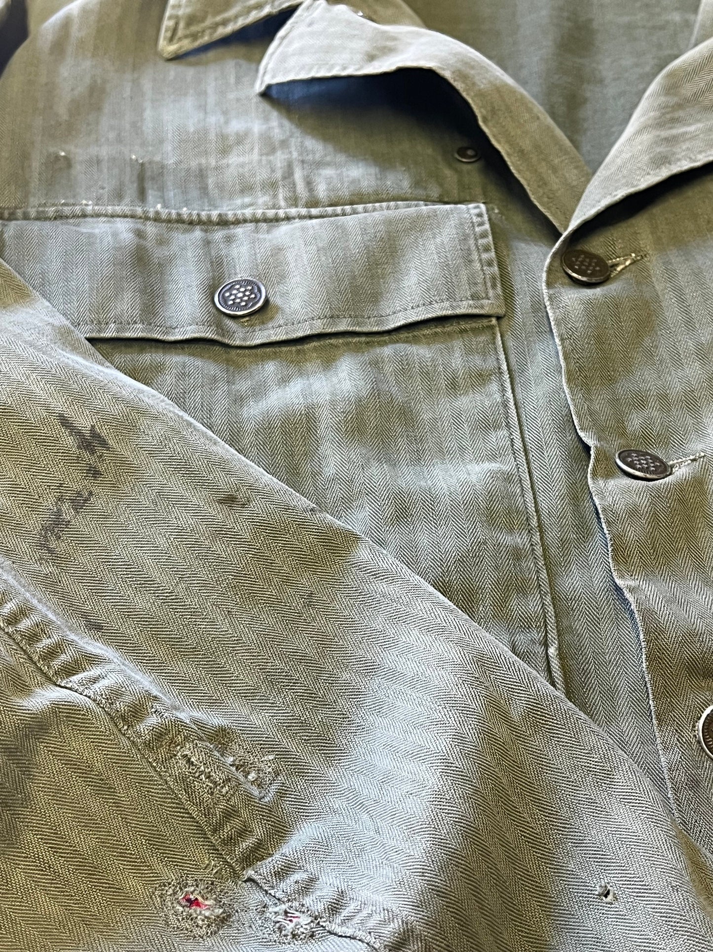 Vintage Patched Army Jacket