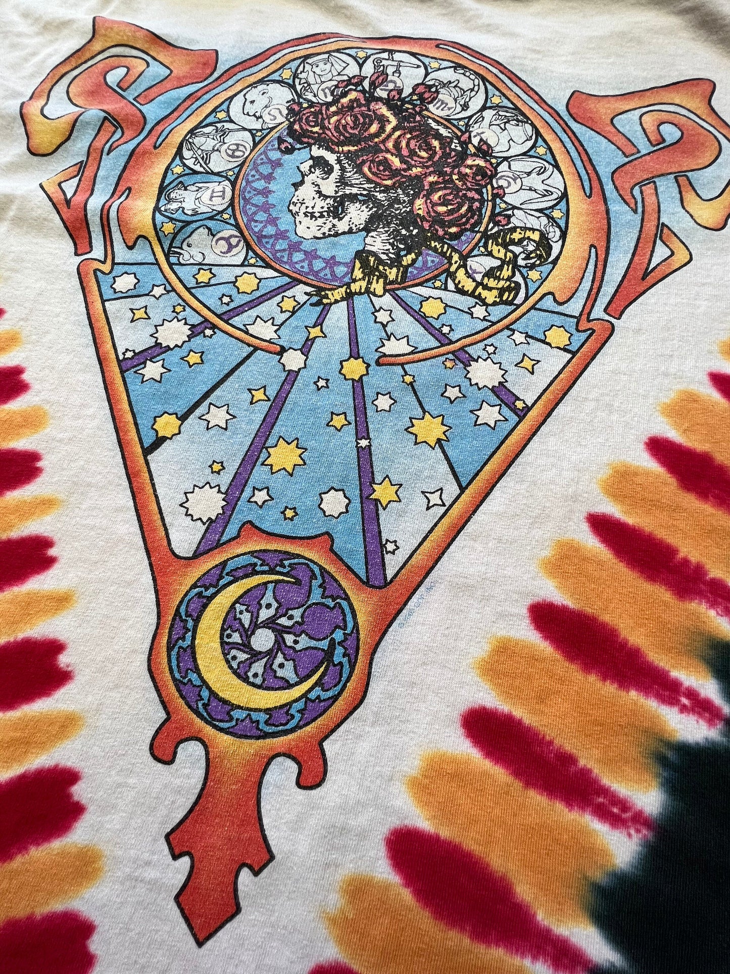 Vintage Grateful Dead Zodiac Tie Dye Shirt XL