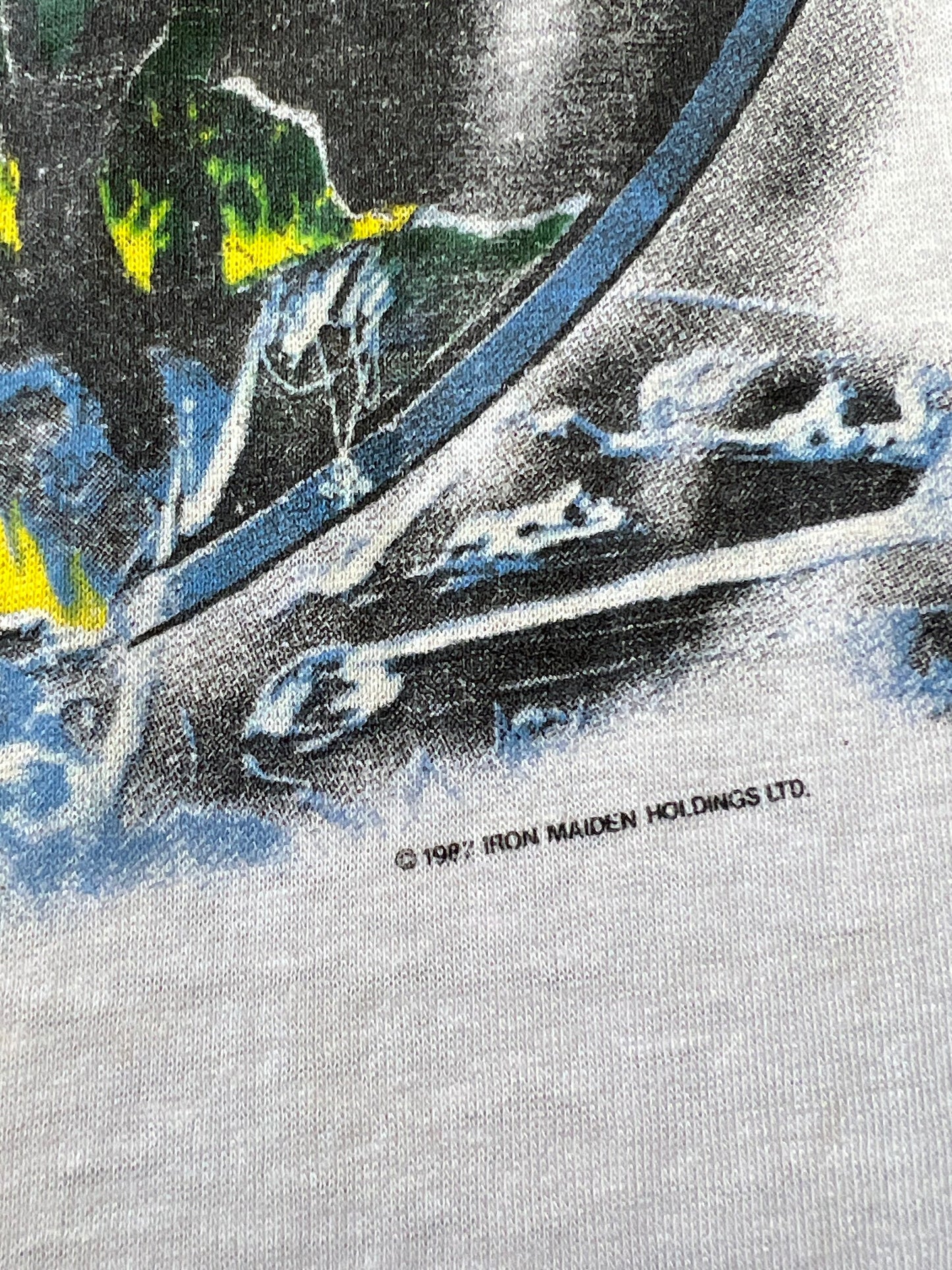 Vintage Iron Maiden Somewhere On Tour ‘87 Shirt