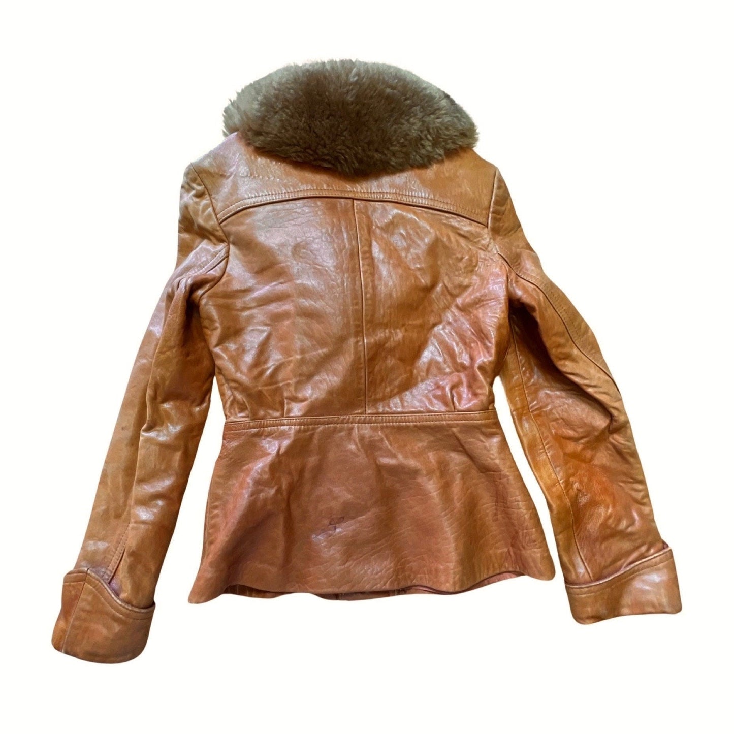Vintage Sheep Mates Leather & Shearling Jacket